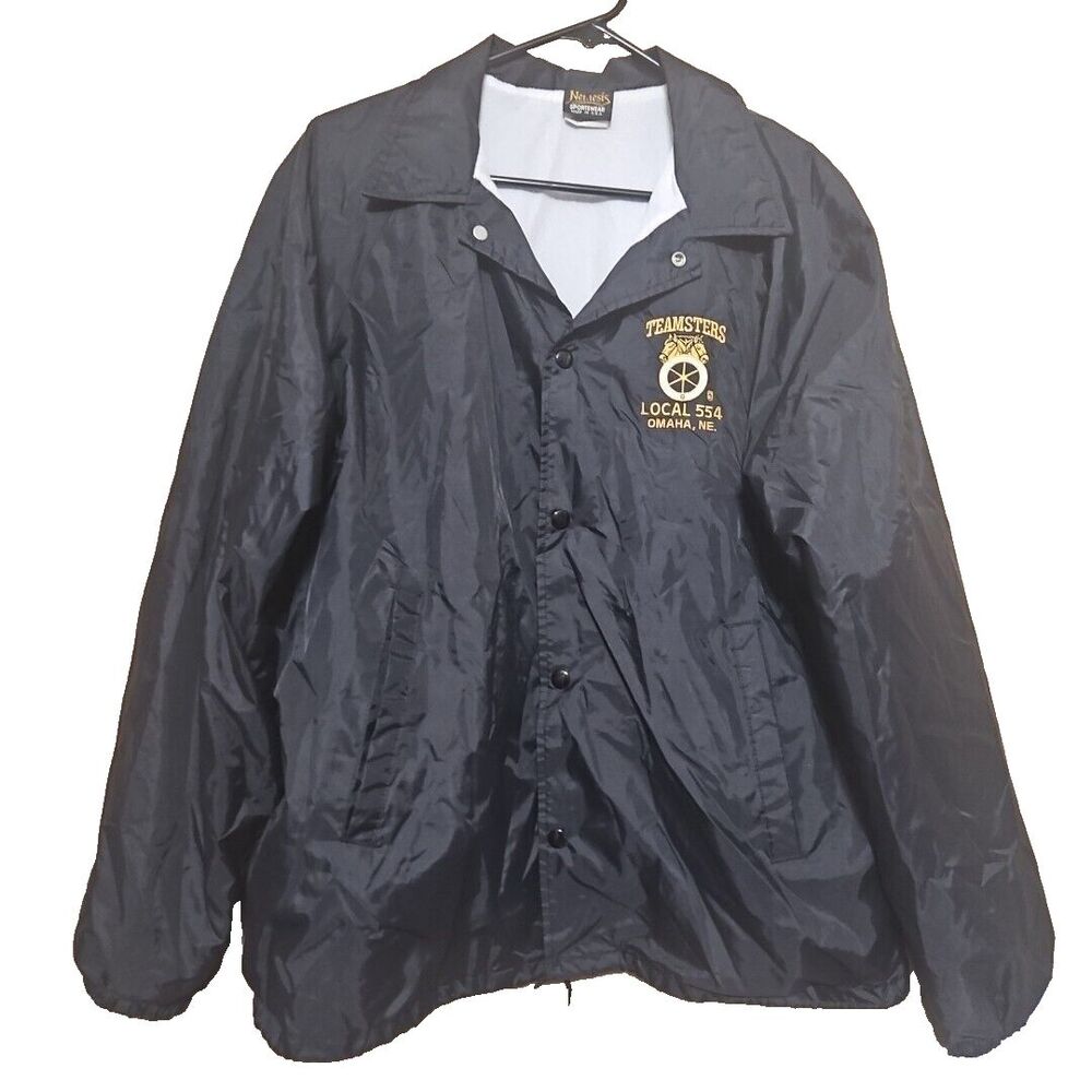 NEMESIS Teamsters Union Local 200 Vintage Lightweight Navy Blue Jacket Large